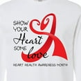 thumbnail image 4 of Inktastic Show Your Heart Some Love Heart Health Awareness Month Long Sleeve T-Shirt, 4 of 5