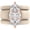 Nude and Rose Gold, variant on Marquise Cut CZ Silicone Ring Set for Women, 2 Thin Stackable Rings - 14×7 mm Marquise Cut CZ | Patent-Pending Design - GlowStone Collection