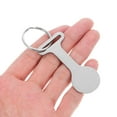 thumbnail image 3 of SKISUNO 4 Pcs Porte-Clés Chariot Portable en Acier Inoxydable pour Courses, 3 of 8
