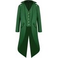 thumbnail image 2 of Chaqueta de frac medieval para niño, disfraz de Halloween, estilo gótico, steampunk, vintage, victoriano, uniforme., 2 of 5