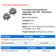 thumbnail image 2 of Front Wheel Hub Assembly Set - Compatible with 1998 - 2000 Mazda B4000 4WD 1999, 2 of 3