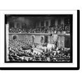 thumbnail image 2 of Historic Framed Print, Wilson reading message to Congress, 17-7/8" x 21-7/8", 2 of 9