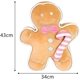 thumbnail image 2 of Liangnv Gingerbread Man Pillow Doll Cookie Man Peluche de peluche Gingerbread Man 17 pulgadas, 2 of 4
