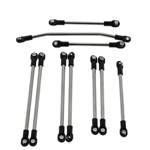 Kit de varillajes de suspensión superior e inferior RC Car Links Repuesto de accesorios automotrices para Axial SCX10 II 90046 90047 90035 Tipo 1 Eigraketly FN000774-01