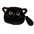 thumbnail image 2 of Monedero de gato con forma de animal, monedero para guardar monedas, auriculares y peluche, regalo para niños. Negro, 2 of 8