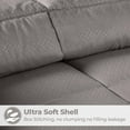 thumbnail image 5 of Superior Striped Reversible Down Alternative Comforter, Charcoal, Twin/Twin XL, 5 of 13