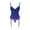 Blue, variant on Birdeem Women Floral Overbust Corset Bustier Lingerie Top Gothic Shapewear Sexy Underwear