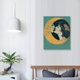 thumbnail image 4 of COMIO Vintage Dear Old Dixie Moon Poster - Woman Kissing Moon Print - Crescent Moon Art - Celestial Art - Gift for Him &amp; Her - Lunar Decor for Bedroom or Living Room Wall Art, 4 of 5