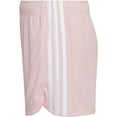 thumbnail image 3 of adidas Women's Pacer 3-Stripes Woven Shorts Pink Size 2X, 3 of 3