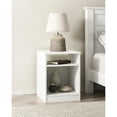 Mainstays Ardent Open Shelf Nightstand, White