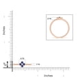 thumbnail image 6 of Angara Natural 0.2 Ct. Blue Sapphire Stackable Ring in 14K Rose Gold for Women (Ring Size: 11.5), 6 of 11