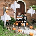 thumbnail image 4 of Halloween Hanging Ghosts Decorations,Cute Flying Ghost for Front Yard Patio Lawn Garden Outdoor Tree Décor ,Light Up Ghost Decorations with LED Lights,Halloween Decorations for Indoor, 4 of 8