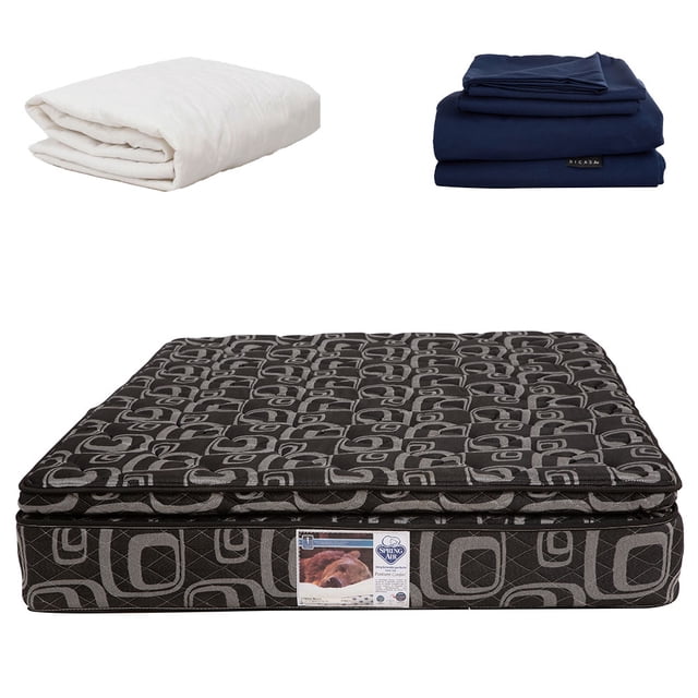 Colchón King Size Morgan + Sábanas Softy + Protector de colchón