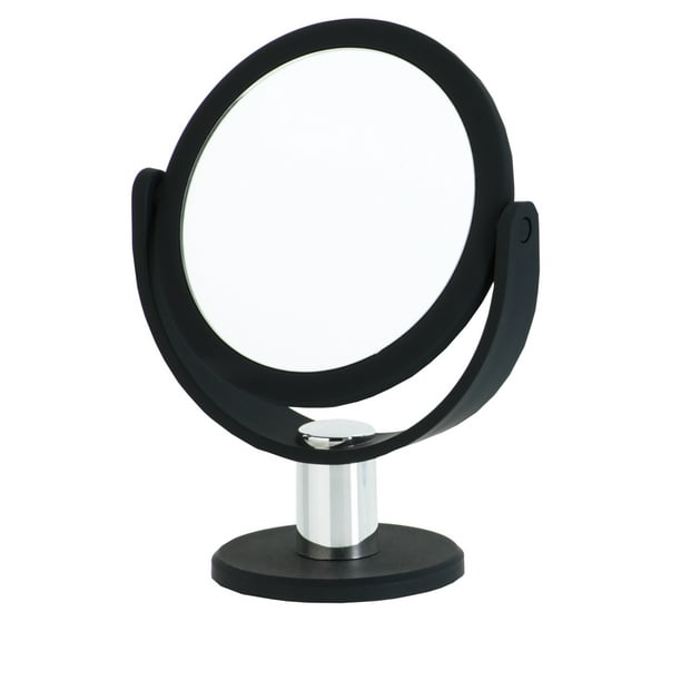 Danielle Debut 5x Round Vanity Mirror Black Matte Walmart Com Walmart Com