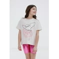 thumbnail image 5 of Harry Potter Hedwig Owl T-Shirt and Bike Shorts Outfit Set Iridescent Toddler to Big Kid, 5 of 5
