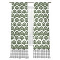 thumbnail image 7 of Sage Green Pine Leaves Sheer Curtains 96 Inch Length 2 Panels Set, Abstract Art Geometric Gray Plaid Voile Window Treatment Semi Sheer Long Curtains Drapes for Bedroom/Living Room/Kitchen 52"x96"x2, 7 of 7
