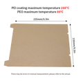 thumbnail image 2 of ZOUSSIQI Double-Sided Build Plate, PEO Smooth + PEI Spray Texture Spring Steel 235x235mm Without Soft Magnetic Base, Printing Platform for K1/K1 MaX/S1 Model 3D Printers CA919-29334, 2 of 9