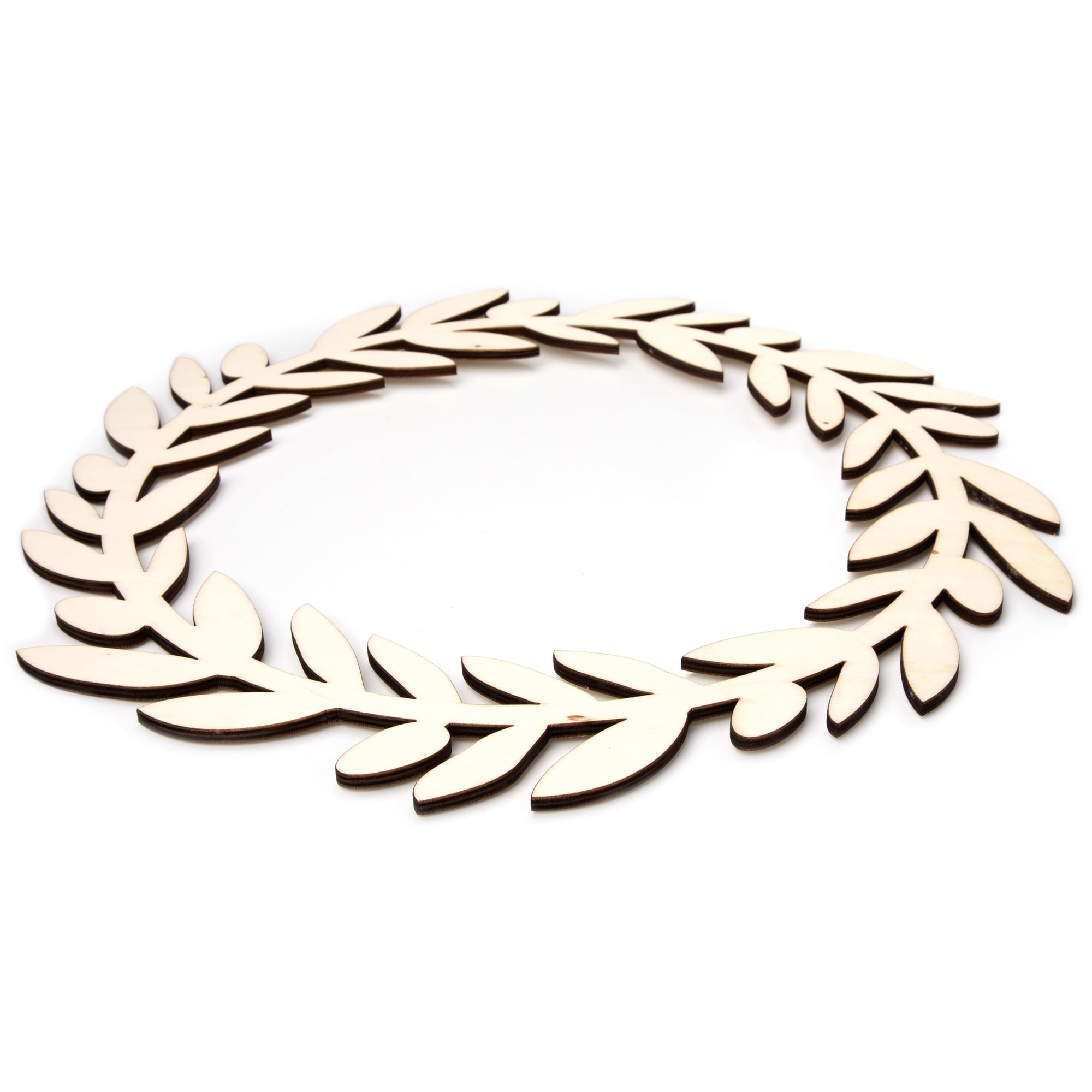Hello Hobby Olive Branch Wreath Unfinished Wood Craft Shape