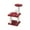 Red, variant on One - Piece Sisal Cat Scratching Post, Modern Cats Climbing Frame Integrated Sisal Cats Scratching Post to Amuse Cats and Mice Space Saving Designs Suitable for Indoor Cats