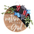 thumbnail image 2 of Hanging Sign Delicate Decorative Colorful Wooden Independence Day Door Sign Pendant for Home, 2 of 8