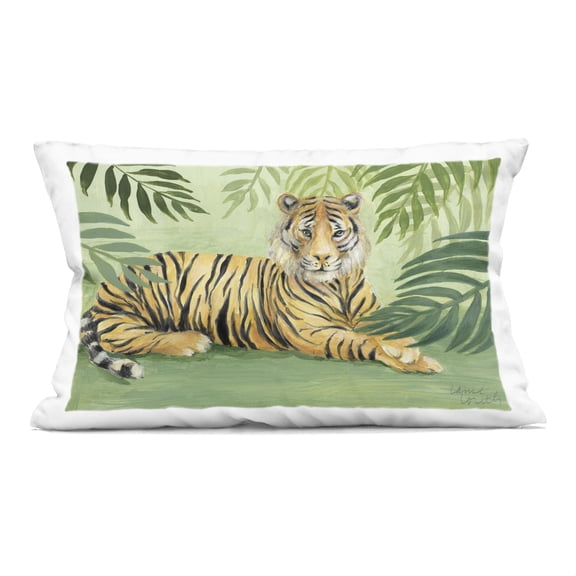 Stupell Industries Eyes Of The Jungle Decorative Printed Throw Pillow, design by Lanie Loreth