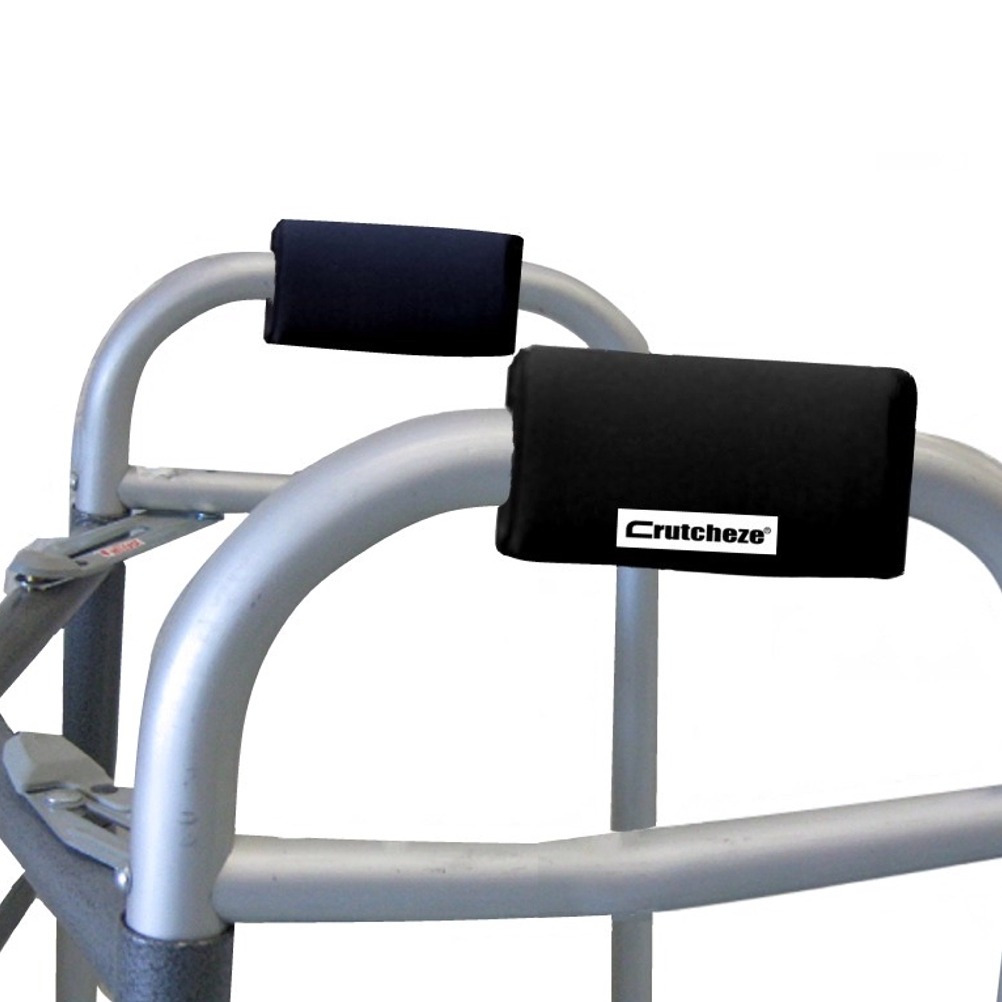 Crutcheze Black Walker Hand Pads Covers Walker Accessories Comfortable