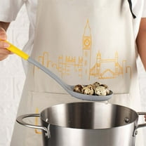 Huayishang Cooking Utensils New Two-Color All-Inclusive Silicone Soup Spoon Colander Non-Stick Spatula Household Cooking Kitchenware Set C, Kitchen Essentials Clearance Sale