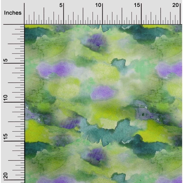 oneOone Cotton Poplin Light Green Fabric Texture Watercolor Sewing Craft Projects Fabric Print By Yard 56 Inches Wide