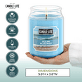 thumbnail image 6 of CANDLE-LITE Scented Ocean Blue Mist Fragrance, One 18 oz. Single-Wick Aromatherapy Candle with 110 Hours of Burn Time, Light Color (Individual Box), 6 of 7