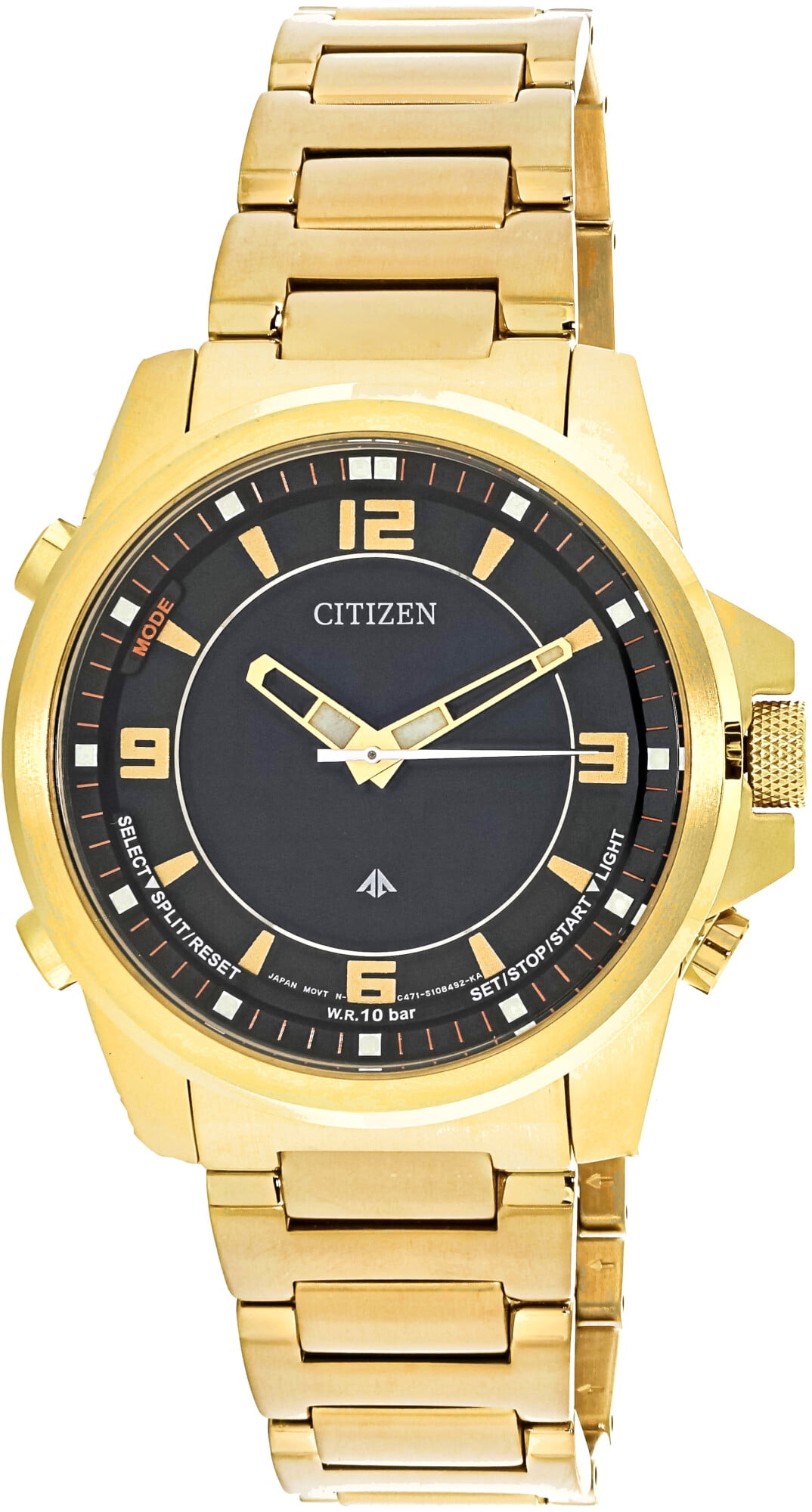Citizen Men's Promaster JN500250E Gold StainlessSteel Japanese Quartz