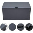 thumbnail image 4 of SUNCROWN Outdoor Storage Deck Box 120 Gallon Gray Wicker Pattern Container Cabinet Garden Patio Furniture, 4 of 4