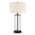 thumbnail image 3 of Evelyn&Zoe 28" Traditional Metal Table Lamp with White Drum Linen Shade, 3 of 8