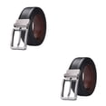 thumbnail image 2 of relayinert Ceinture Réversible Décontractée pour Hommes Boucle à Ardillon Résistante à l'Usure All Trend Style Classique Jeans Original 105cm 2Ensemble, 2 of 6