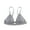 Silver, variant on Women's Bras Spaghetti Straps Padded Party Dress Bra Soft Wireless Comfort Bralettes y Bathing Suit Top