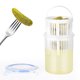 thumbnail image 3 of Tarro de Pepinillos Contenedor de Pepinillos con Colador y Tapa Tarro de Pepinillos Redondo con Cesta de Drenaje Tarro de Ahorro Fresco para Refrigerador para Frutas Verduras ANGGREK  Otros, 3 of 8