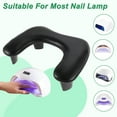 thumbnail image 7 of Unique Bargains Arm Rest for Nails Tech U Shaped with Detachable Brackets with Non-slip Pads Nail Hand Rest Black, 7 of 7