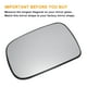 thumbnail image 3 of Reemplazo de vidrio de espejo retrovisor calefaccionado blanco del lado izquierdo del conductor de Unique Bargains con respaldo, adecuado para Citroen Xsara, 3 of 6