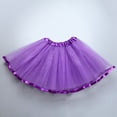 thumbnail image 3 of Cathalem Kids Skirt Girls Metallic Skater Skirts Shiny Flared Holographic (Dark Purple,One Size), 3 of 3