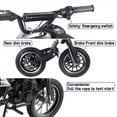 thumbnail image 6 of TOXOZERS Dirt Bike50cc 2-stroke Gas Mini Bike for Kids 8-14,With Front Fork and Rear Mono Shock, Up to 25 Mph,Black, 6 of 8