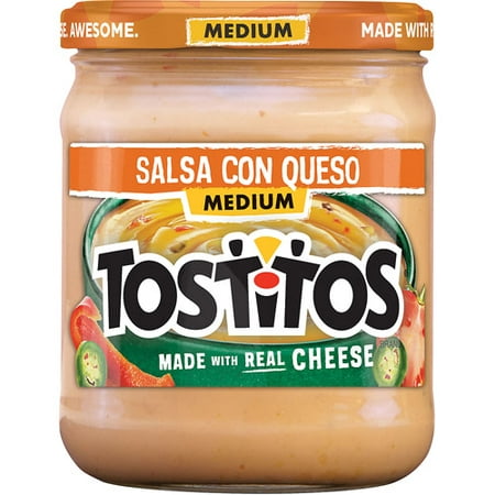(2 Pack) Tostitos Brand Dips & Salsas Medium Salsa Con Queso, 15 (Best Chip And Dip Combo)