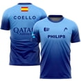 thumbnail image 2 of Camiseta transpirable con degradado 3D para hombre, camiseta de fitness, running, tenis, bádminton, talla asiática, 2024, 2 of 4
