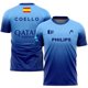 thumbnail image 2 of Camiseta transpirable con degradado 3D para hombre, camiseta de fitness, running, tenis, bádminton, talla asiática, 2024, 2 of 5