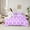Light Purple, variant on Homewish 3D Loves Diamind 7-Piece Twin Bedding Sets,Kawaii Bowtie Bowknot Bedding Comforter Set,Purple Bow Tie Sheet Sets For Girls Kids,Super Cozy Room Decor Reversible