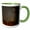 Green/White, variant on 3drose, Usa, Utah, Capitol Reef National Park. Milky Way Galaxy., 11oz Two-tone Black Mug