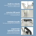thumbnail image 3 of Sur La Table Kitchen Essentials Large 2 QT Heavy Gauge Brushed Stainless Steel Whistling Tea Kettle, 3 of 5