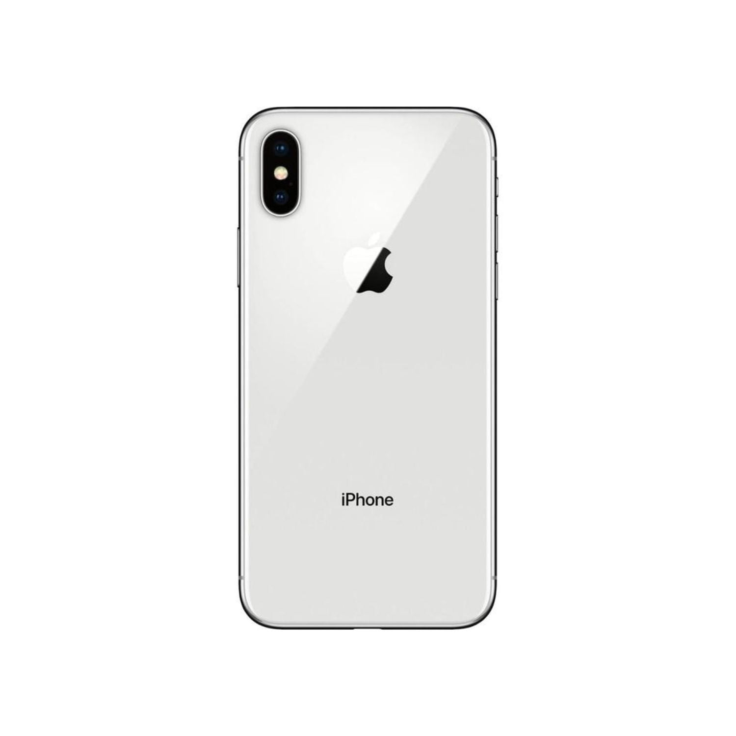 Pre-Owned Apple iPhone X (Unlocked) 256GB Silver (A1865) Bundle with Wireless Earbuds