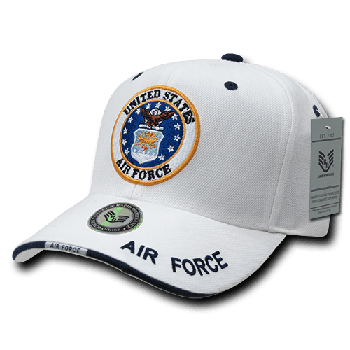 US Air Force Official White Military Caps Hats