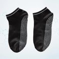 thumbnail image 2 of 3 Pair Unisex Yoga Socks Non Skid Socks Ballet Pilates Sports Non-slip Socks Gripper For Women (Black), 2 of 3