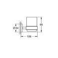 thumbnail image 5 of Grohe 40 447 Essentials Wall Mounted Tumbler - Chrome, 5 of 5