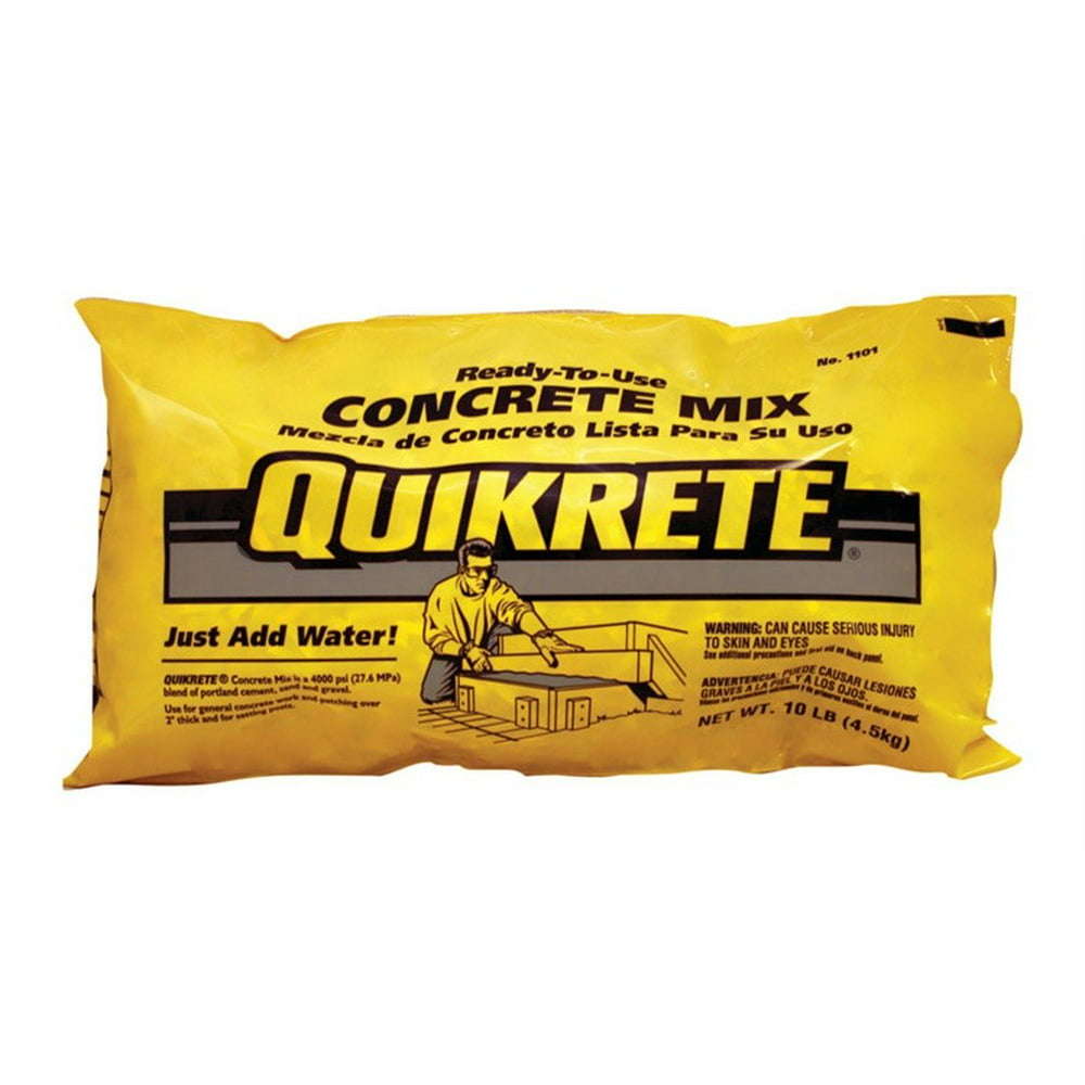Quikrete Concrete Mix Bag 10 Lbs. Case of 6 - Walmart.com - Walmart.com